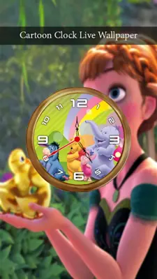 Cartoon Clock Live Wallpaper android App screenshot 0