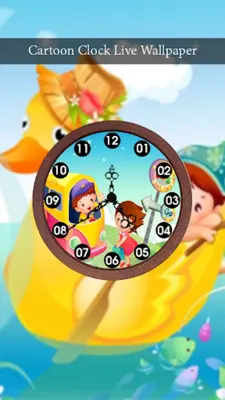 Cartoon Clock Live Wallpaper android App screenshot 2