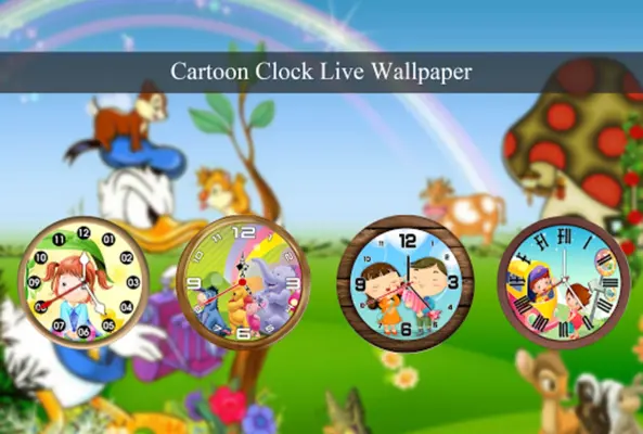 Cartoon Clock Live Wallpaper android App screenshot 4